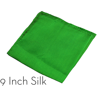 Silk 9 inch (Green) Magic by Gosh - Trick